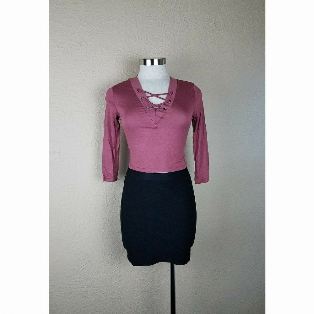 Pink crop top